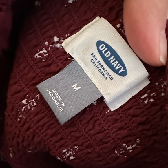 Old Navy Rust Mini Dress with Floral Design - Picture 3 of 3